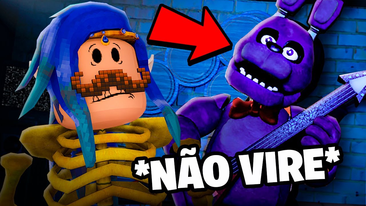 Jogamos FIVE NIGHTS AT FREDDYS no ROBLOX! (FNAF) DEU RUIM!