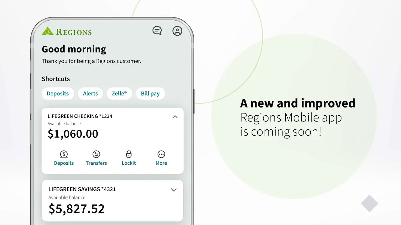 Our New and Improved Mobile App | Regions Bank