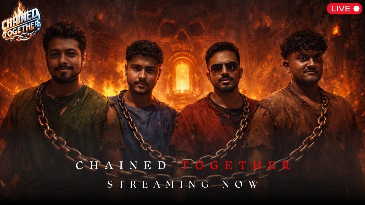 Chained Together Live | The Hardest Co-op Game Ever 😱| Roman Gaming