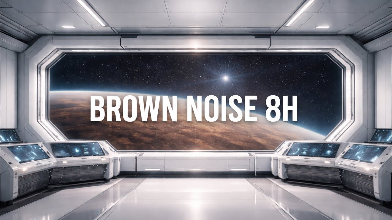 Brown Noise 8 Hours – Space Station Ambience for Sleep & Deep Focus