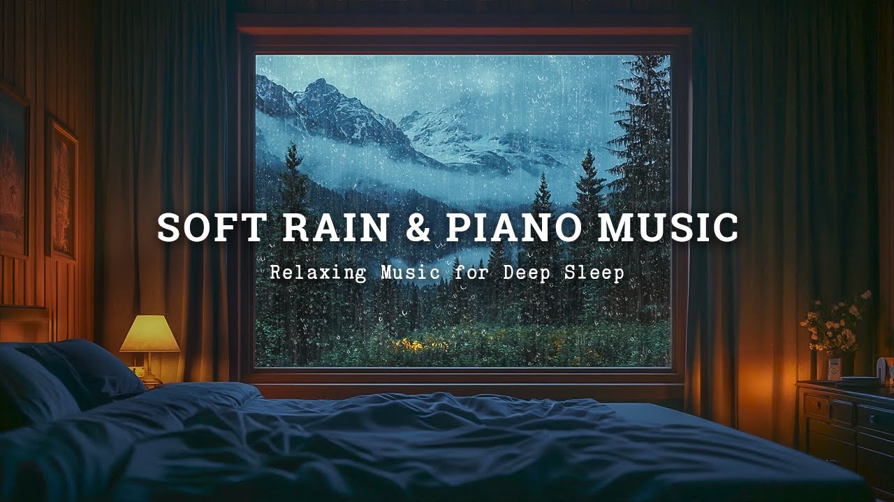 Healing Piano Music & Rain Sounds | Feel the Warm Calm of the Night and Let Your Soul Rest Easy