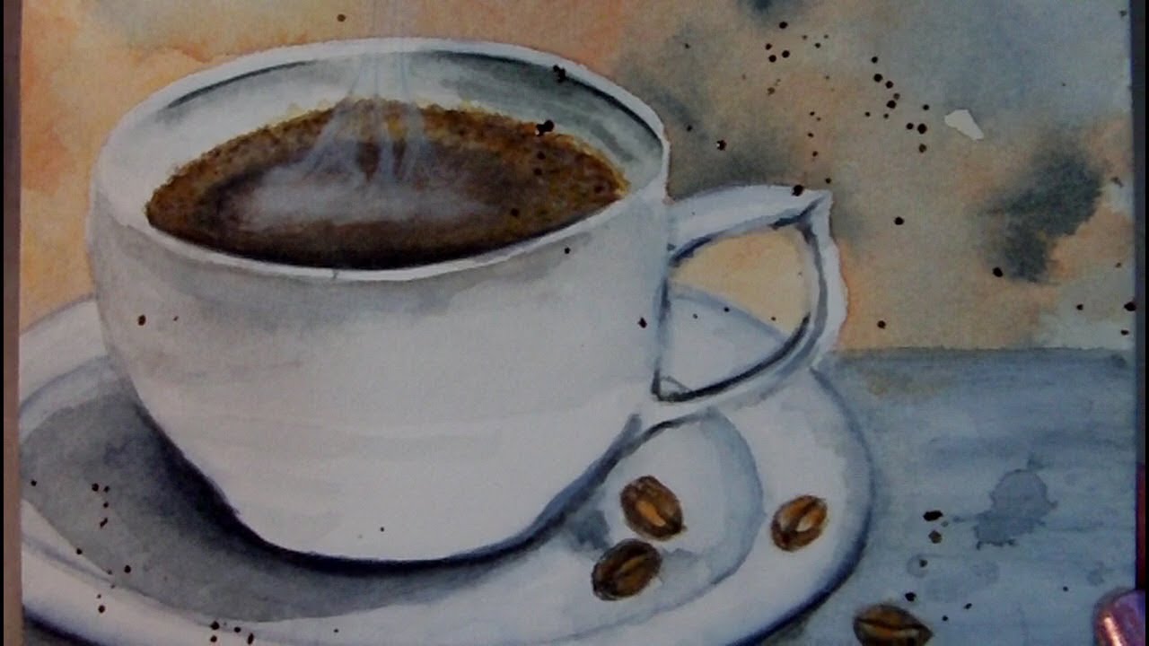 6 x 6 Art Challenge - Coffee