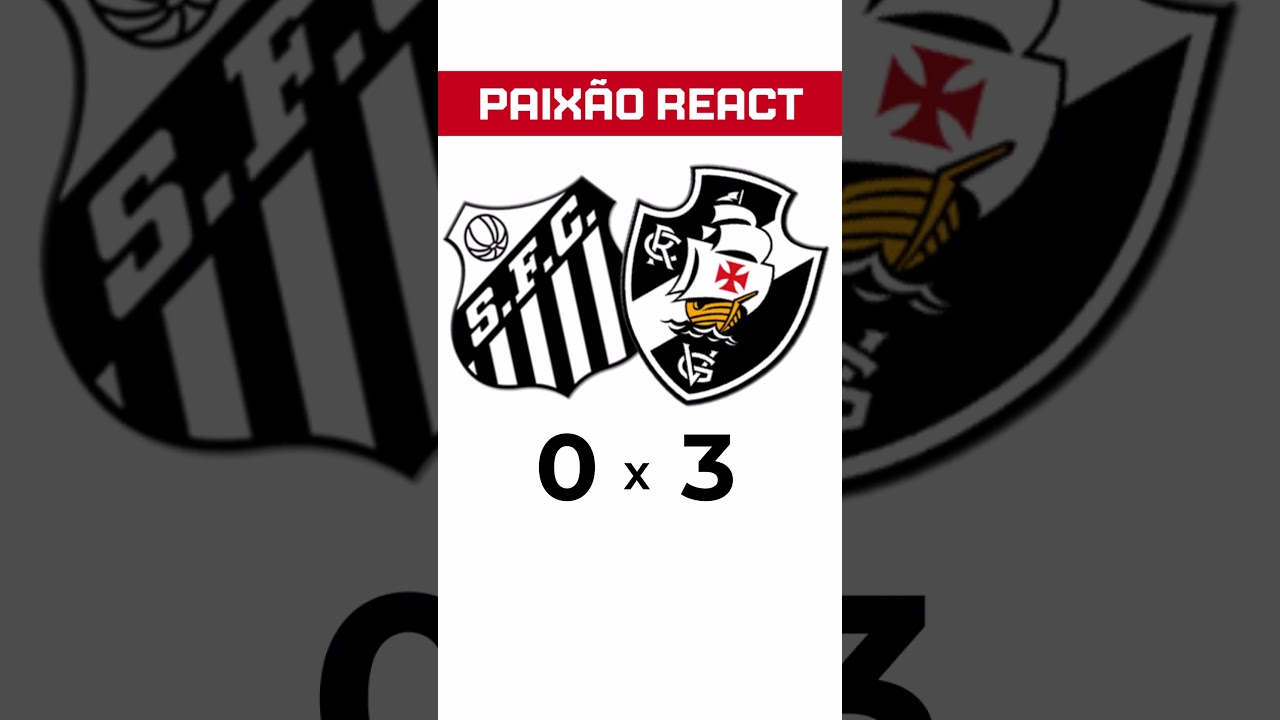 HINO DO SANTOS AP&Oacute;S A DERROTA PRO VASCO? #shorts
