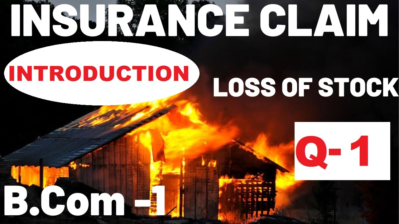Introduction of Insurance Claim: Q1- Loss of Stock/ BOOK-S.M.SHUKLA/ Lucknow University