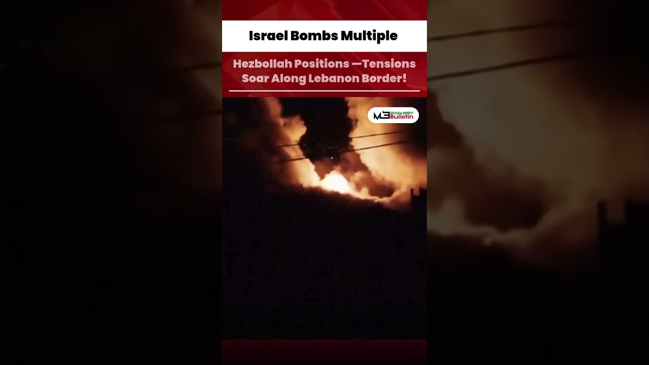 Israel Launches Major Strikes on Hezbollah, Explosions Shake Lebanon Border Amid Rising Tensions