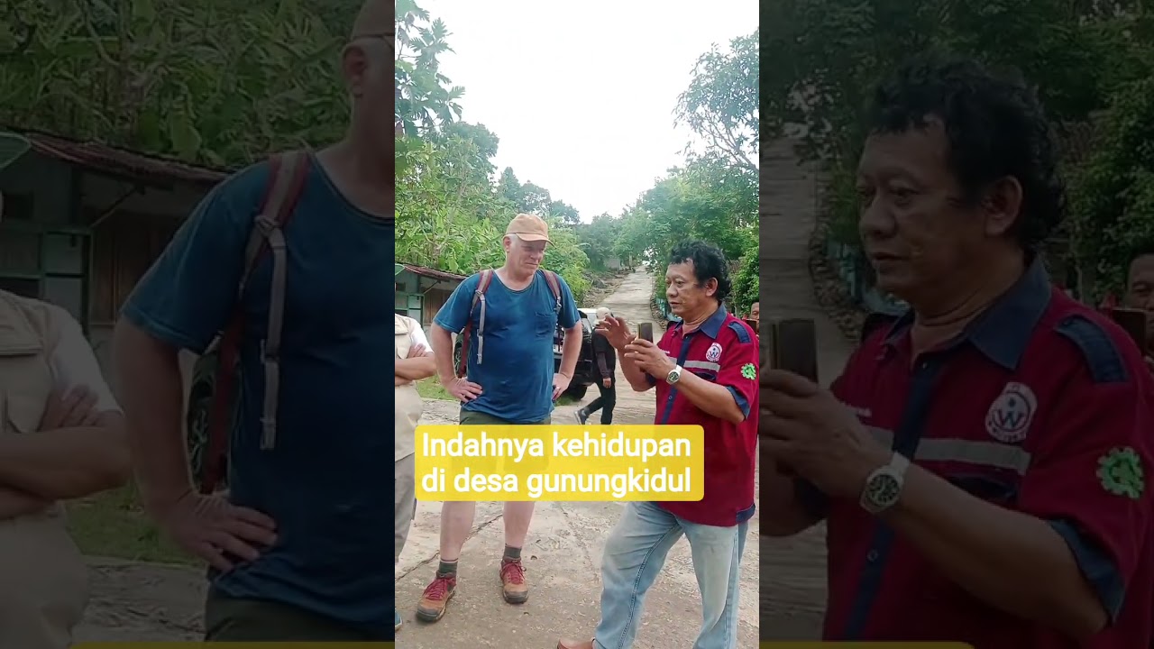 Keramahan warga desa di Gunungkidul dalam menyambut turis asing