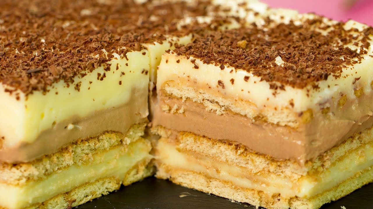El postre más original que alguna vez he preparado − ¡Tarta “Duo” sin horno! | Gustoso. TV
