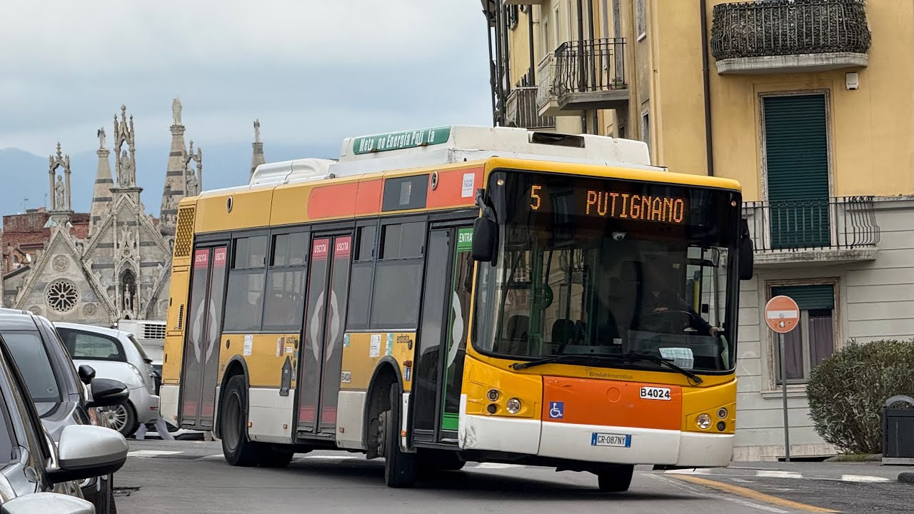 Linea 5 in DEVIAZIONE! | BredaMenarinibus M240 Avancity NU CNG matr. B4024 | AT Pisa