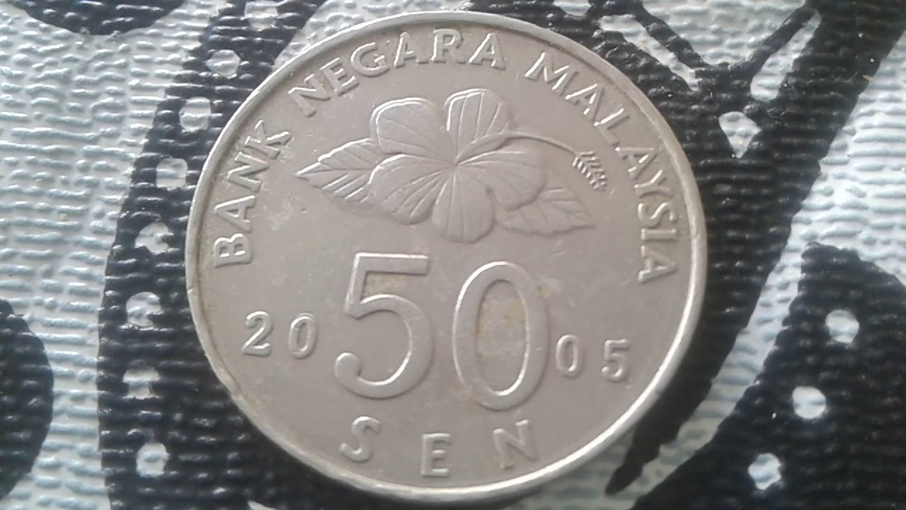 Error Coin of Malaysia 50 sen  Agong  2005  Coin error and Value