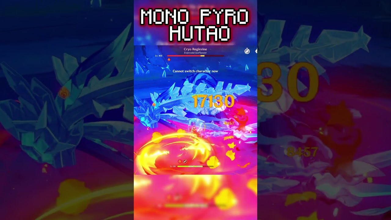 MONO PYRO HUTAO... #shorts #showcase #hutaoshowcase #genshinimpact #genshin