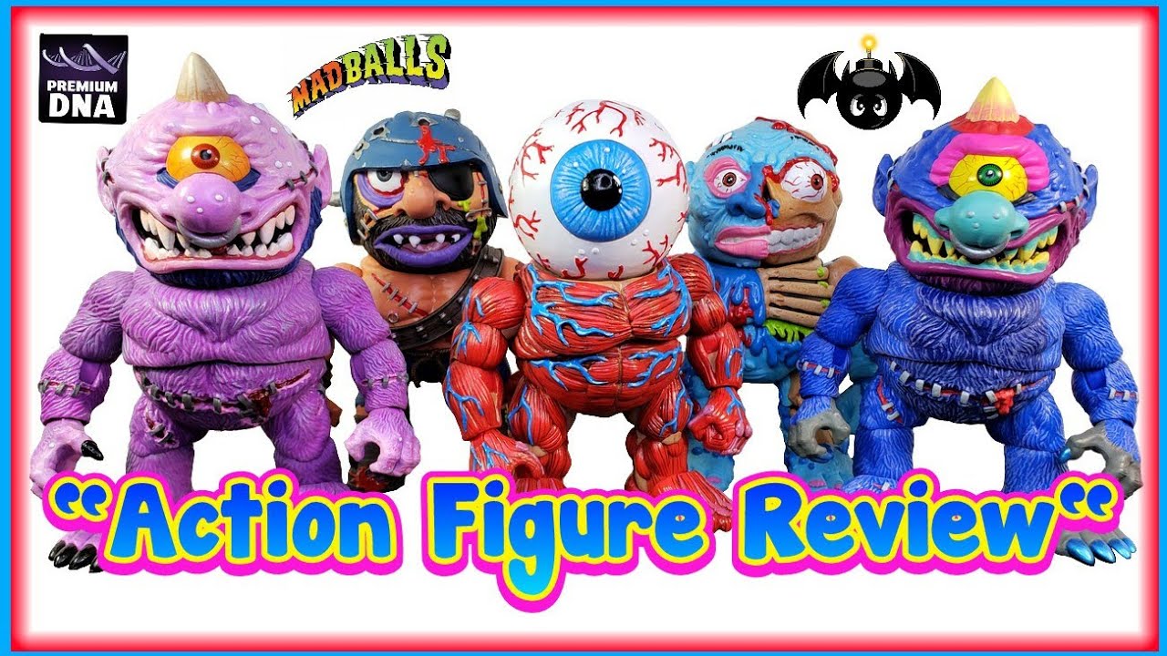 Premium DNA Toys Mad Balls wave 1 action figures review.