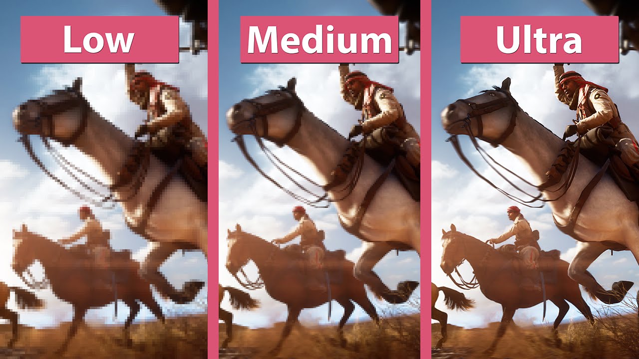 Battlefield 1 &ndash; PC Low vs. Medium vs. High vs. Ultra Alpha Graphics Comparison