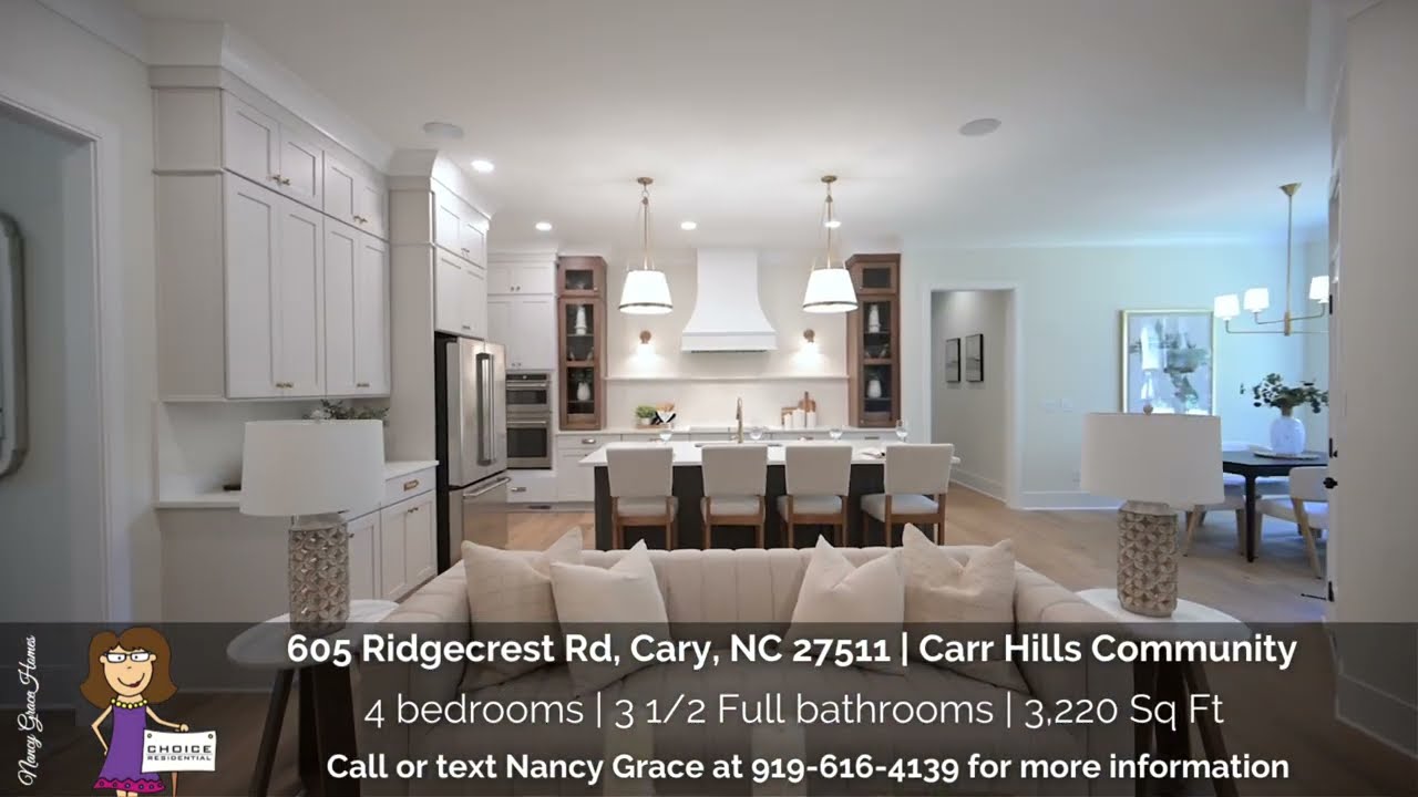 Luxury New Construction Near Downtown Cary, NC | 605 Ridgecrest Rd Home Tour