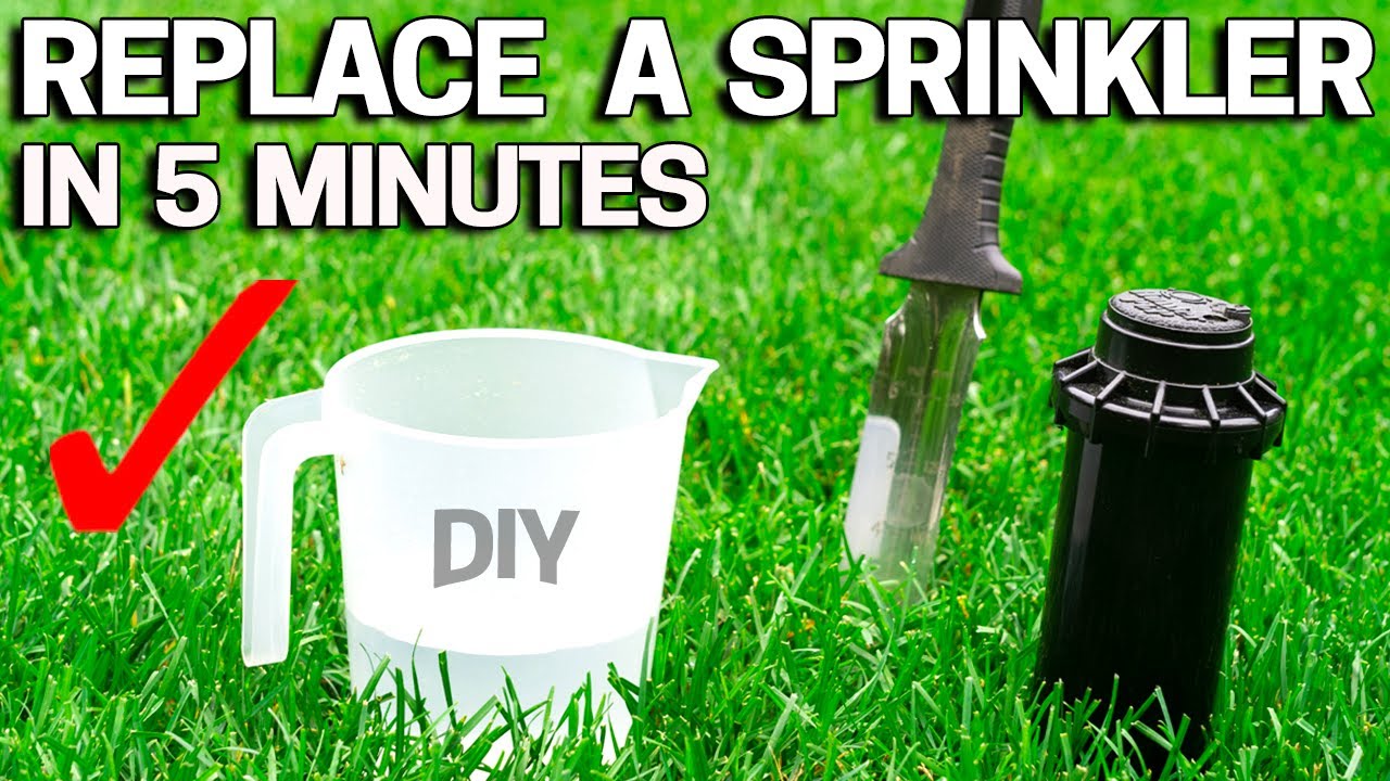 Replace SPRINKLER HEAD in 5 Minutes  - Rainbird - Hunter - Orbit