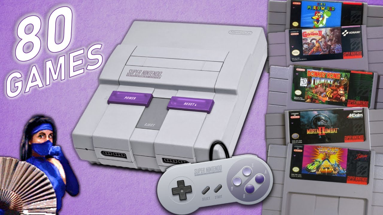 Top Best Favorite SNES SUPER NINTENDO GAMES (with title screens) - SRVG Collection