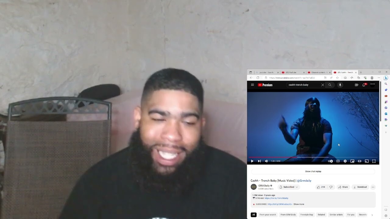 Cashh - Trench Baby [Music Video] | @Grmdaily|Reaction