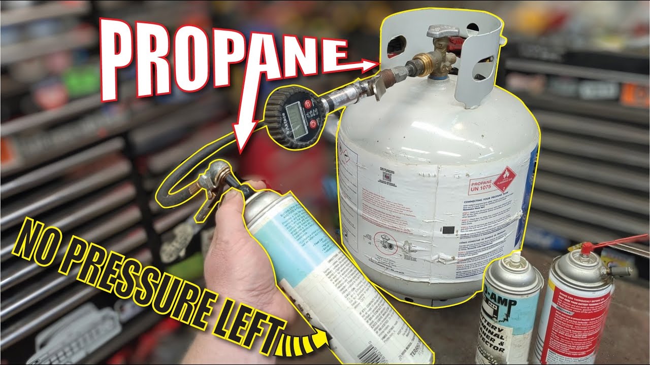 Refill DEAD Aerosol Cans with Propane