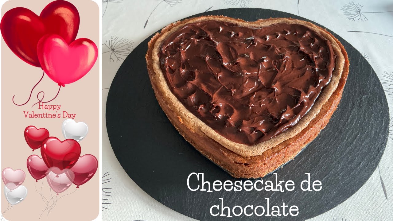 🌹🌹Mi CHEESECAKE de chocolate favorito para SAN VALENTÍN❤️❤️