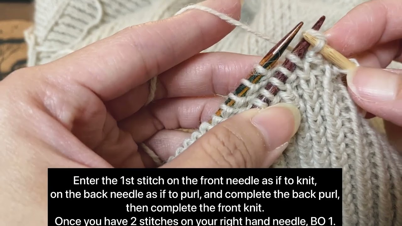 3 Needle Bind Off / Join with a Knit & Purl combination