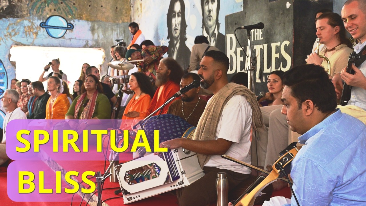Soul-Stirring Kirtan in Rishikesh | Radhika Das Live at Beatles Ashram with Saints