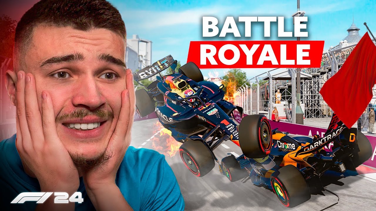 BATTLE ROYALE EN AZERBAIDJAN SUR F1 24 ! (OMG 😱😂)