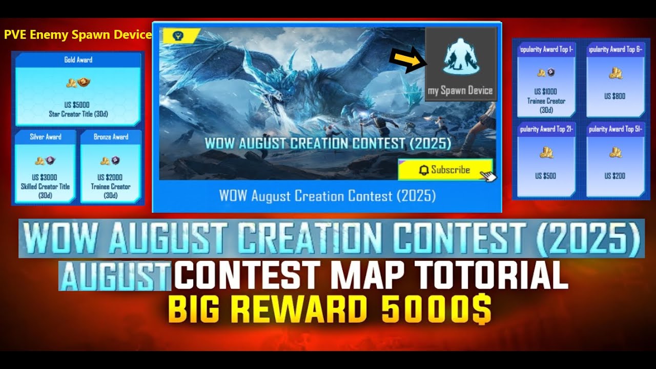 Wow August Creation Contest | Map Making | Wow New Event| Devices And Objects Used |LIVE NOW!