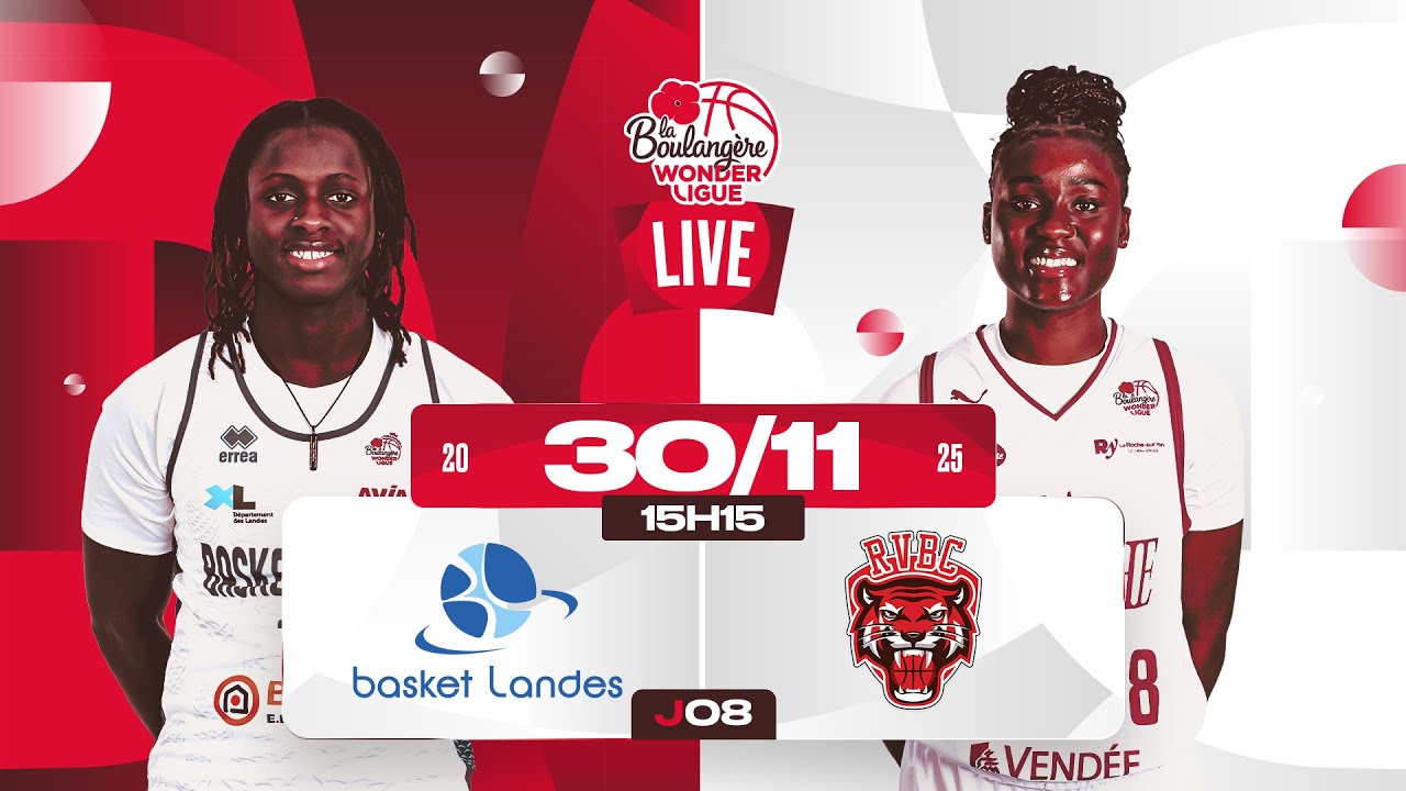 [REPLAY] Basket Landes - Roche Vendée | J08 La Boulangère Wonderligue 2025-2026