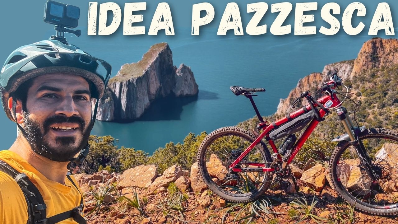 In BICI su un sentiero da TREKKING 😱 e BAGNO IN MARE a Febbraio! ☀️ Vanlife Sardegna