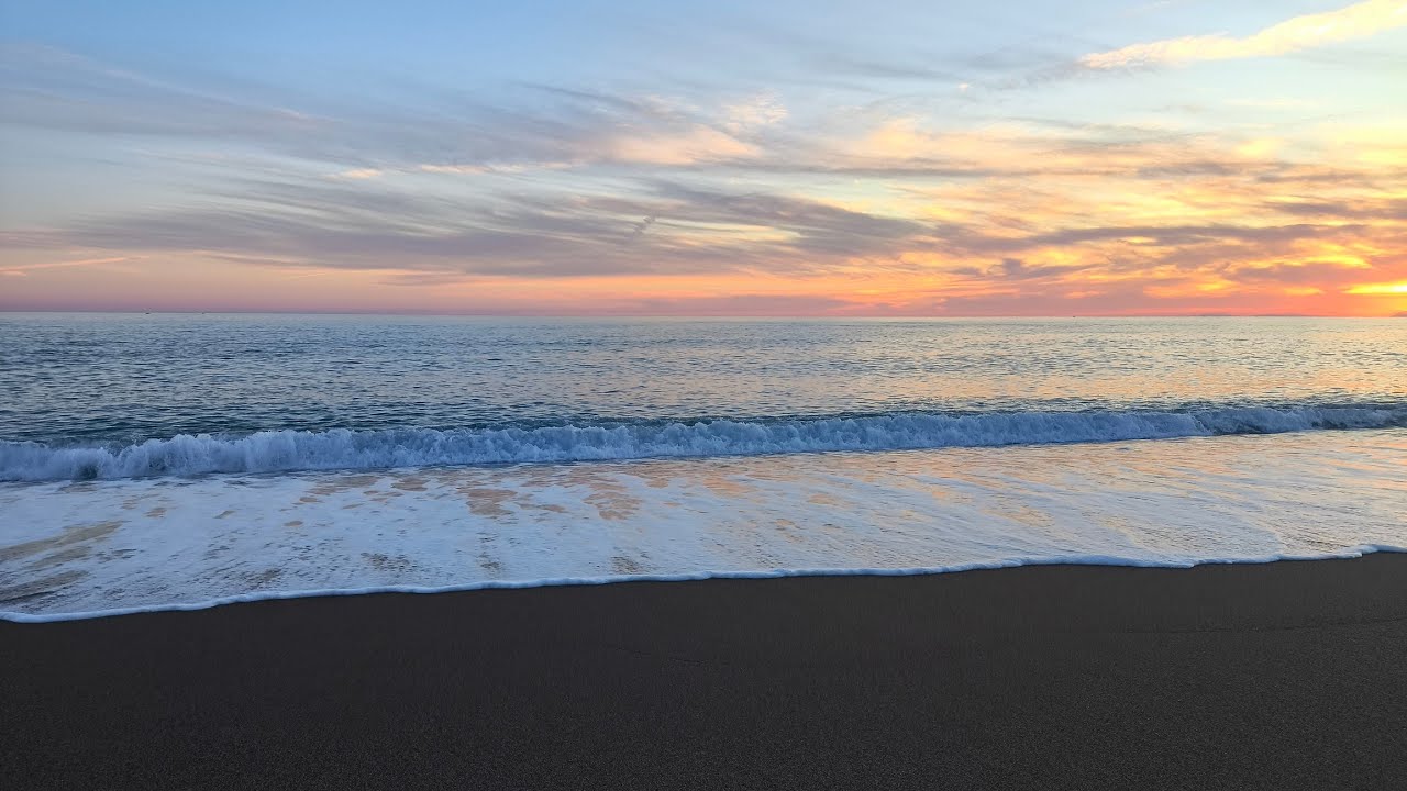Evening Ocean Waves ASMR 🌅 10 Hours of Calm Beach Sounds for Deep Sleep & Relaxation