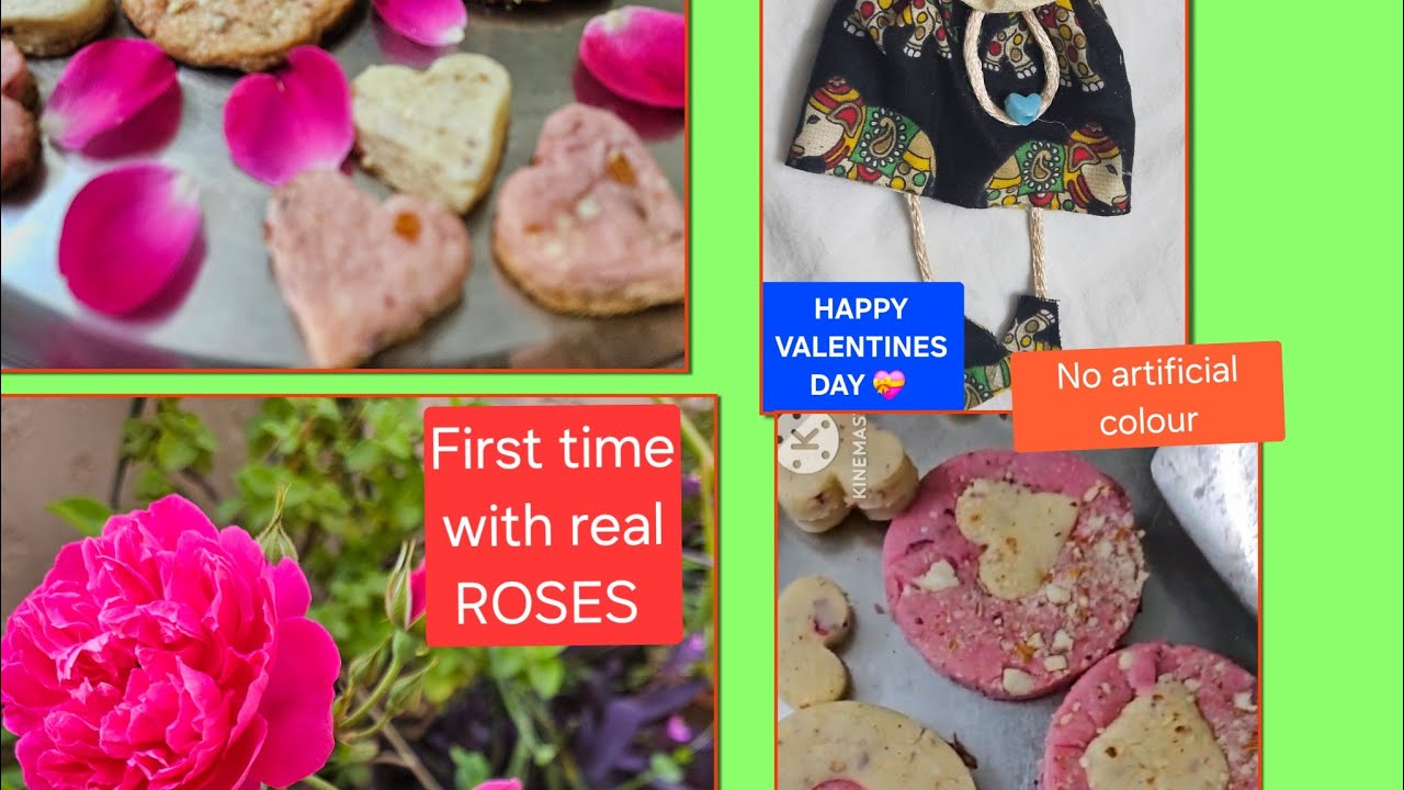 VALENTINES  DAY SPECIAL.super tasty |ALMOND ROSE COOKIES | READY IN 10 MINUTES