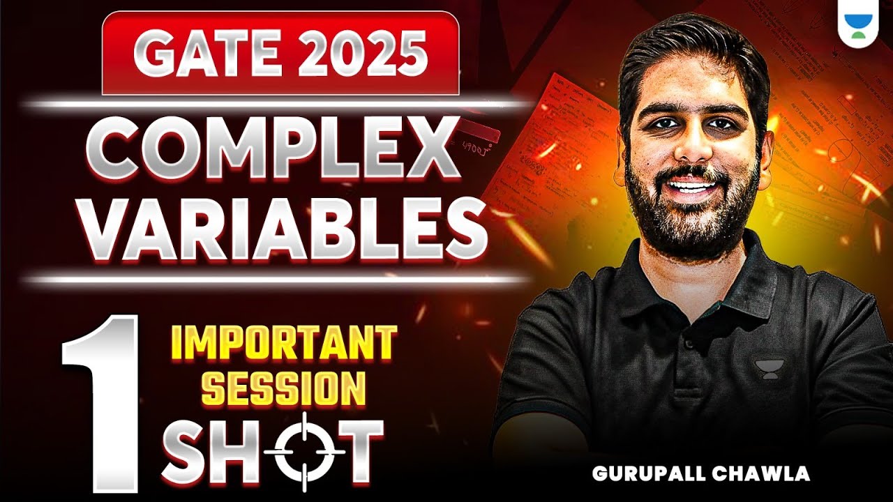 GATE 2025 :🔥Complex Variables | One Shot Important Session | With GC Sir