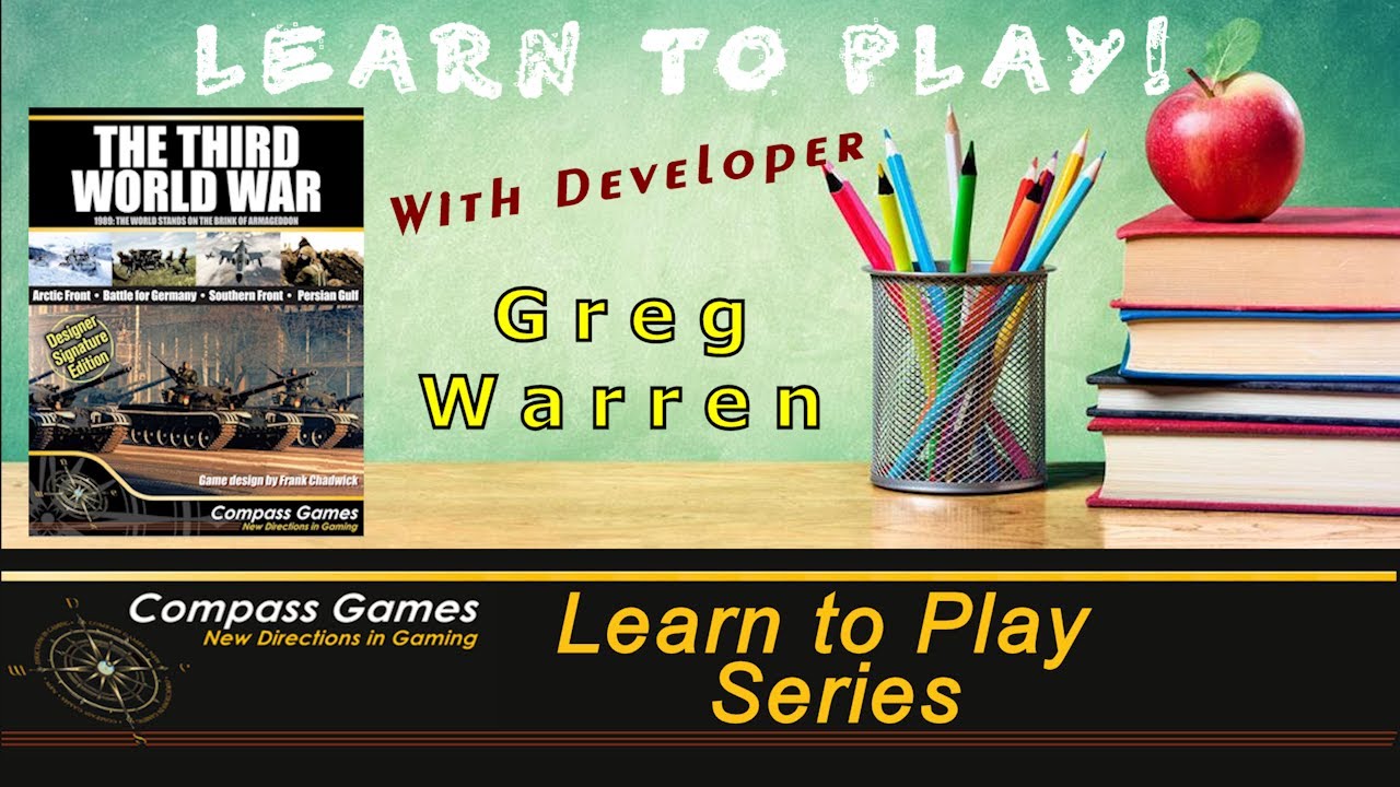 Compass Games Learn to Play 13:  The Third World War Designer Signature Edition