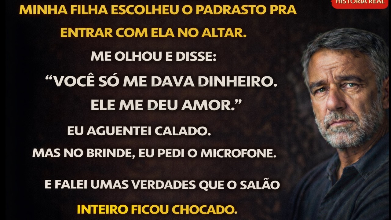 MINHA FILHA ESCOLHEU O PADRASTO PARA ENTRAR COM ELA NO ALTAR E DISSE: “GOSTO MAIS DELE DO QUE VOCÊ”.
