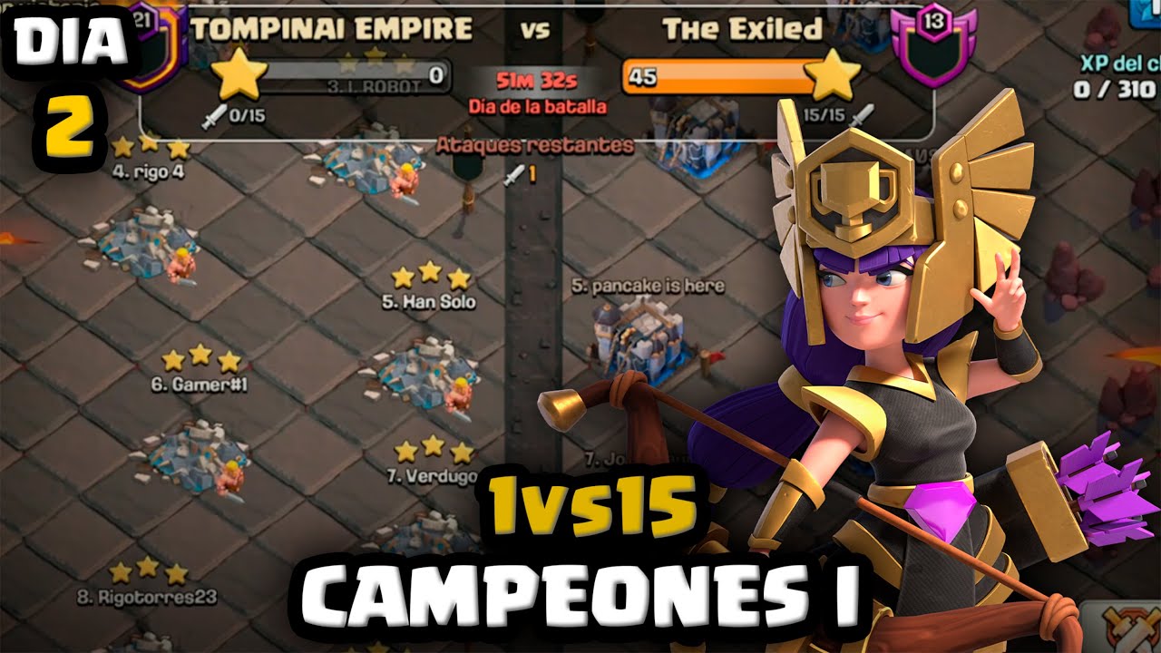 ME HICIERON GUERRA PERFECTA EN LIGA DE CLANES 1vs15😳