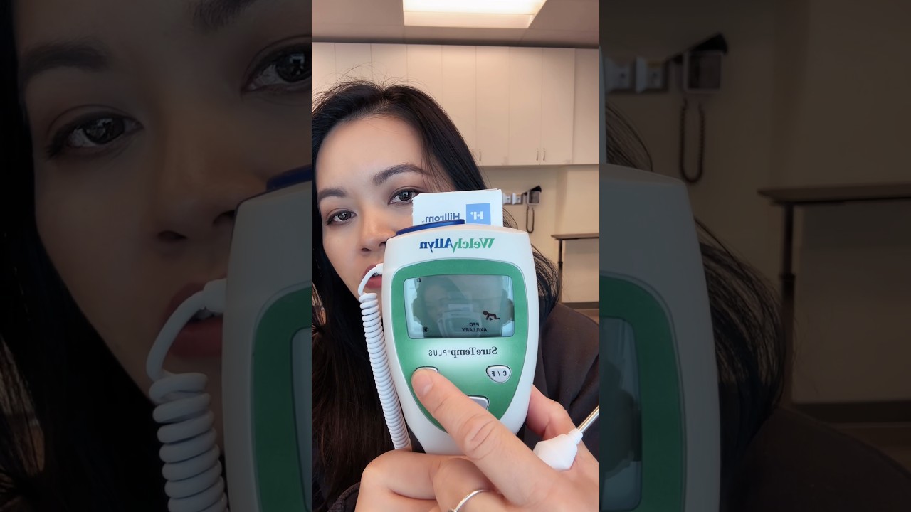 Измерение температуры тела с помощью термометра Welch Allyn