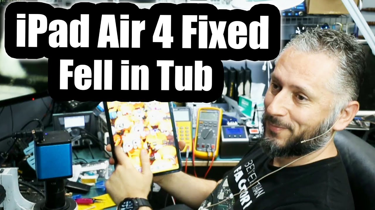 iPad air 4th Gen Fell in Tub Fixed - We got lucky.