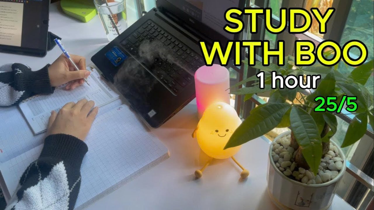 #109: 1 HOUR STUDY WITH ME ☀️ | Early Morning | Real Time | Pomodoro 25-5