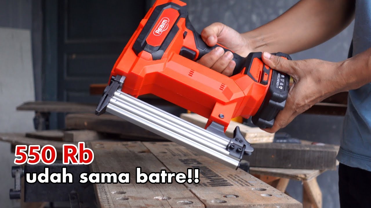 yg bener aje.. paku tembak cordless harga cuma segini?? - REAIM 20V CORDLESS BRUSHLESS NAILER F30