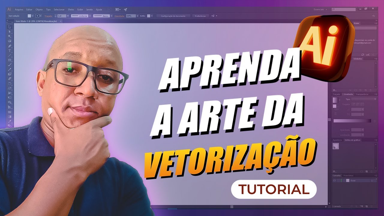 Como vetorizar uma imagem no Adobe Illustrator. Passo a passo