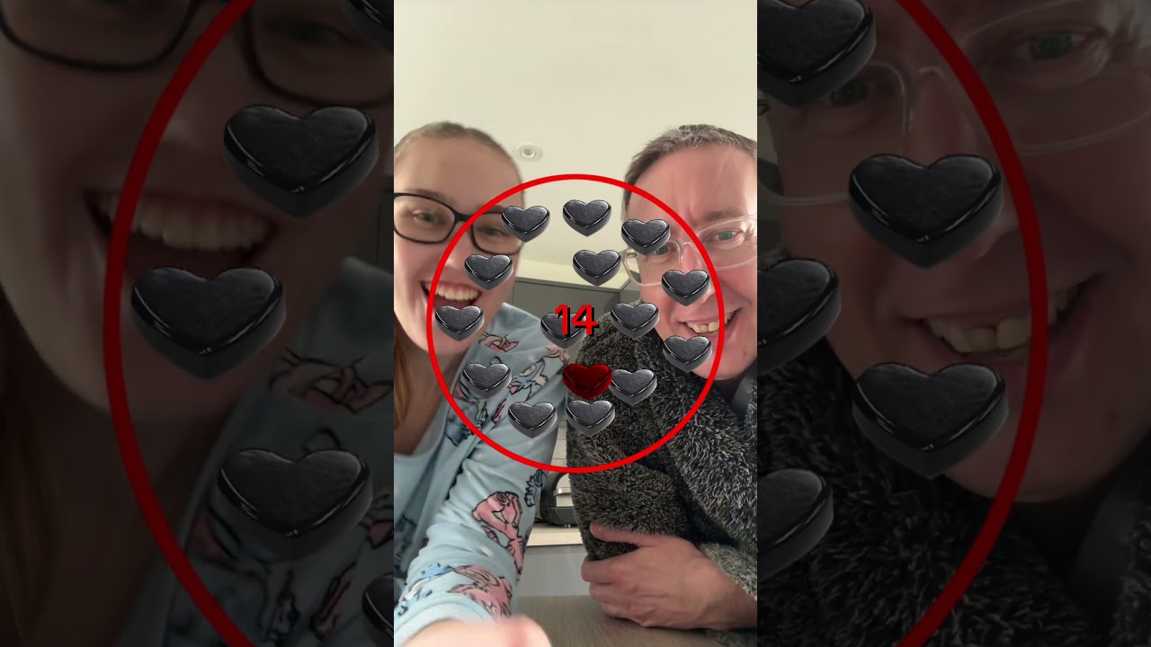 Кто получит больше всего? 😃 #фильтр #tiktokfilter #filterchallenge #heartmagnetchallenge #dadandc...