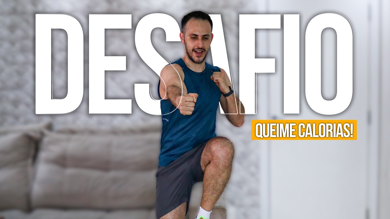 DESAFIO DE 20 MIN - Cardio para QUEIMAR GORDURA (Sem Equipamentos)