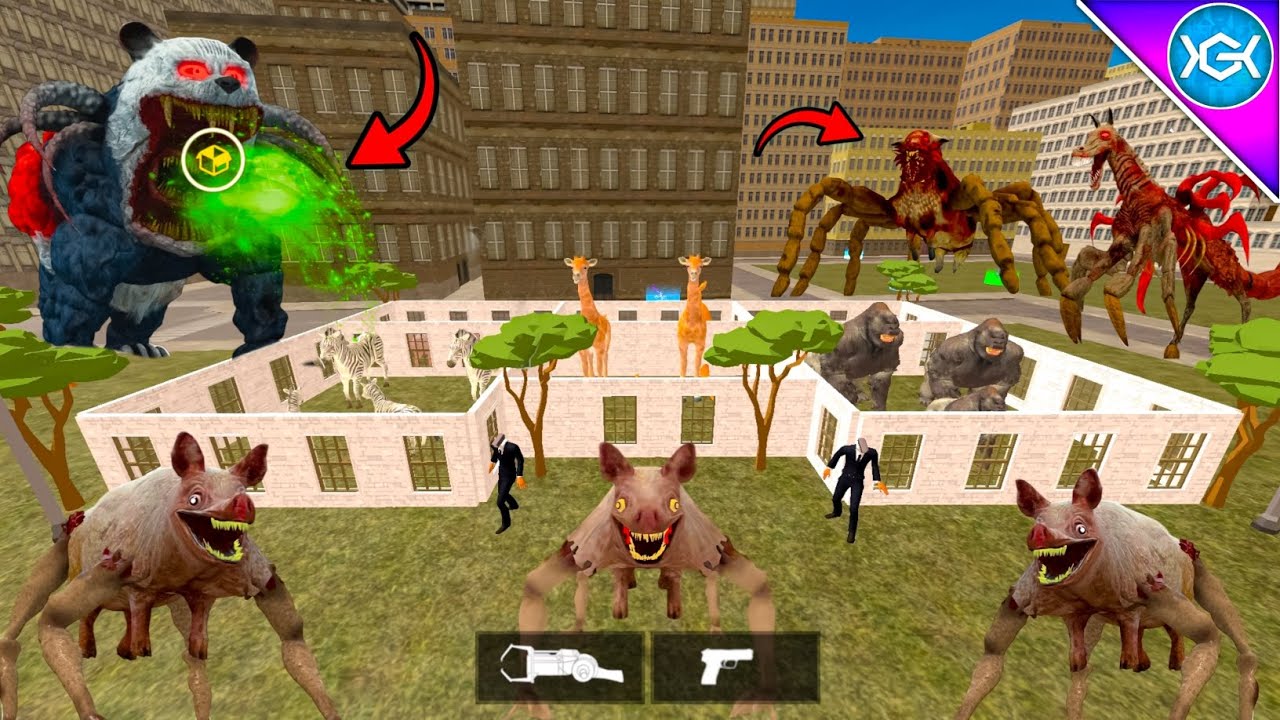 Nextbots in Playground Mod V.4.4 Update Secret City Zoo Infected with Prasit Zoochosis Gameplay | C4