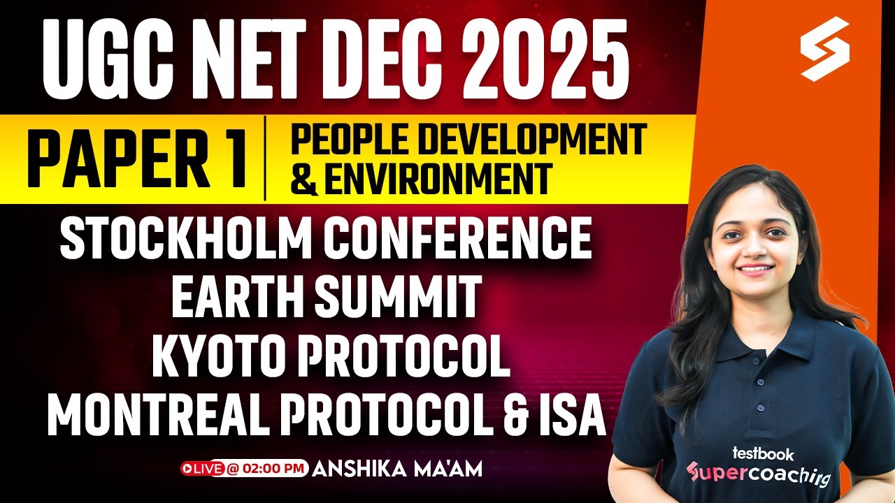 UGC NET Paper 1 | People Development & Environment UGC NET | UNFCCC Conference UGC NET | Anshika Mam