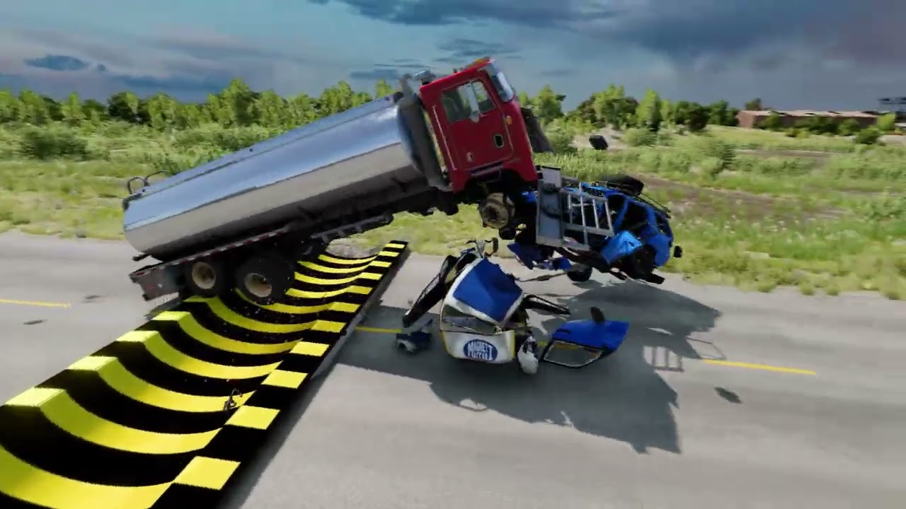 Can Supercars Survive Extreme Up & Down Road Challenge? 😱🔥