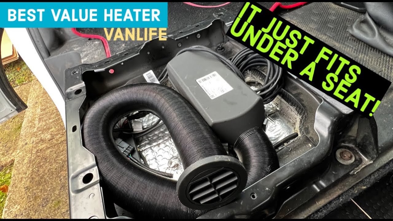 FULL CAMPER CONVERSION - Installing a AUTOTERM 2K Planar Diesel Heater under a seat | Step by Step