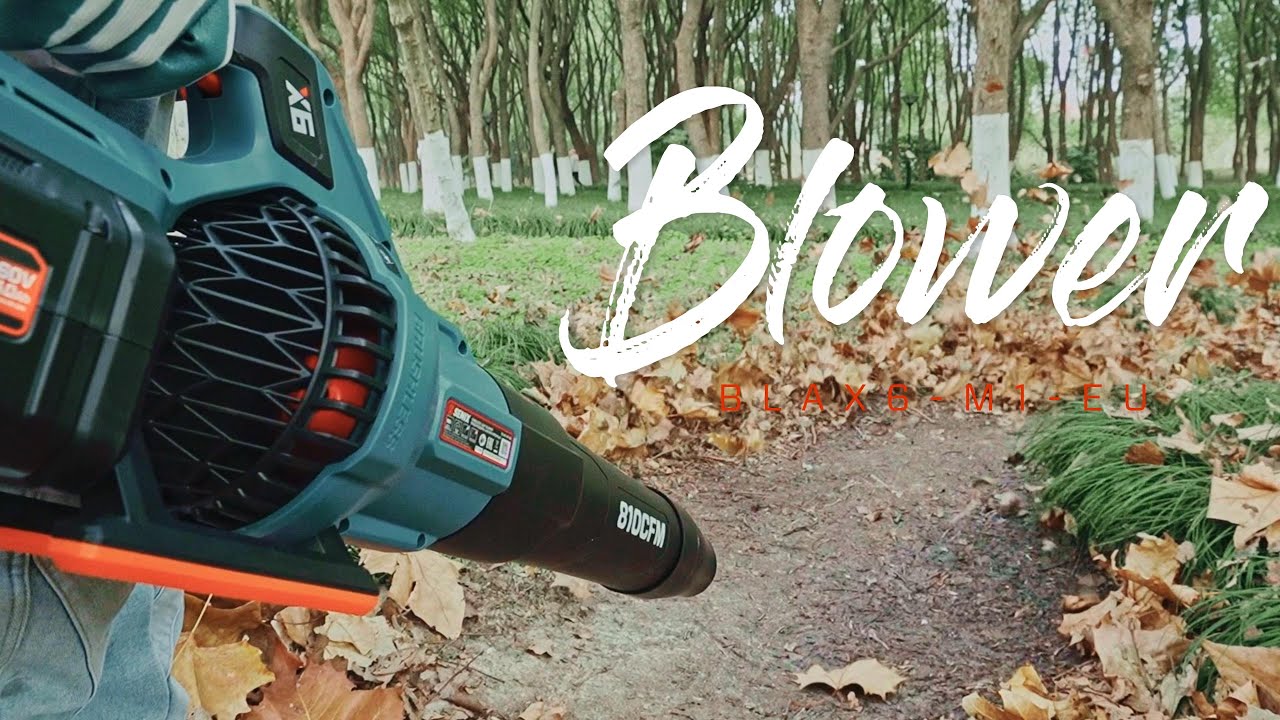 The SENIX X6 blower with max air volume and powerful wind speed