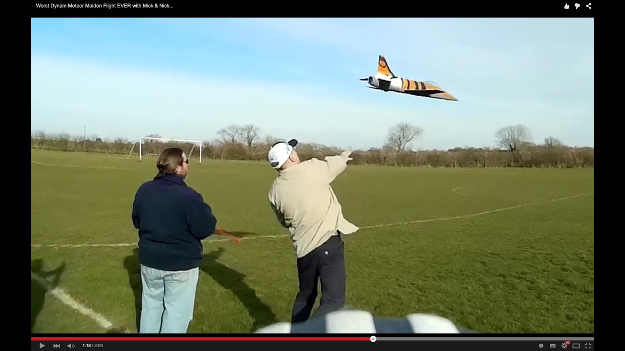 Worst Dynam Meteor Maiden Flight EVER with Mick & Nick...