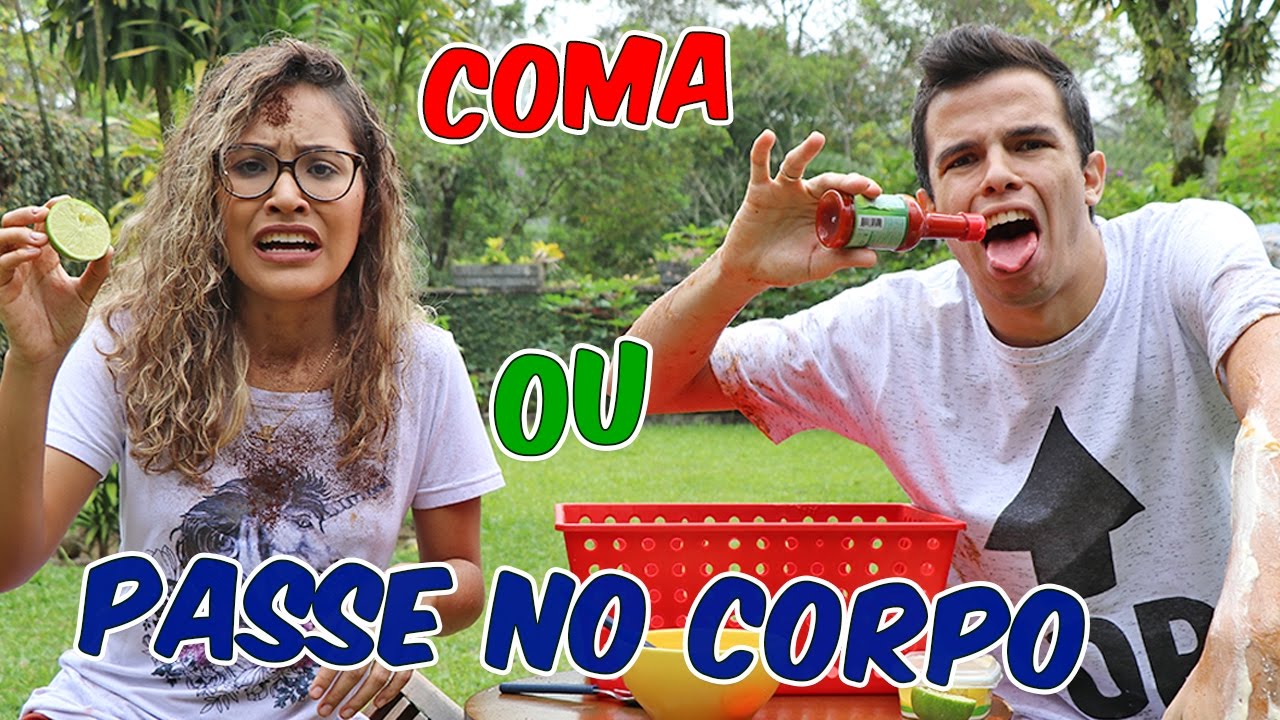 DESAFIO COMA OU PASSE?!  - COMPETIÇÃO DE NAMORADOS! - KIDS FUN