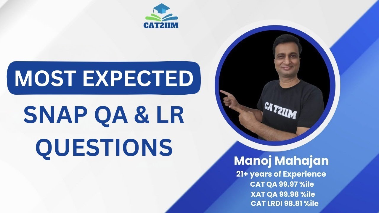 SNAP 2025 Most Expected Questions| SNAP 2025 Important Questions |