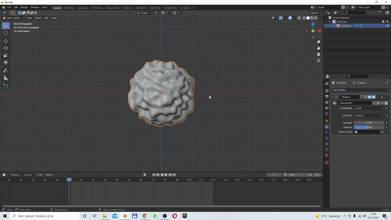 how animate displace modifier
